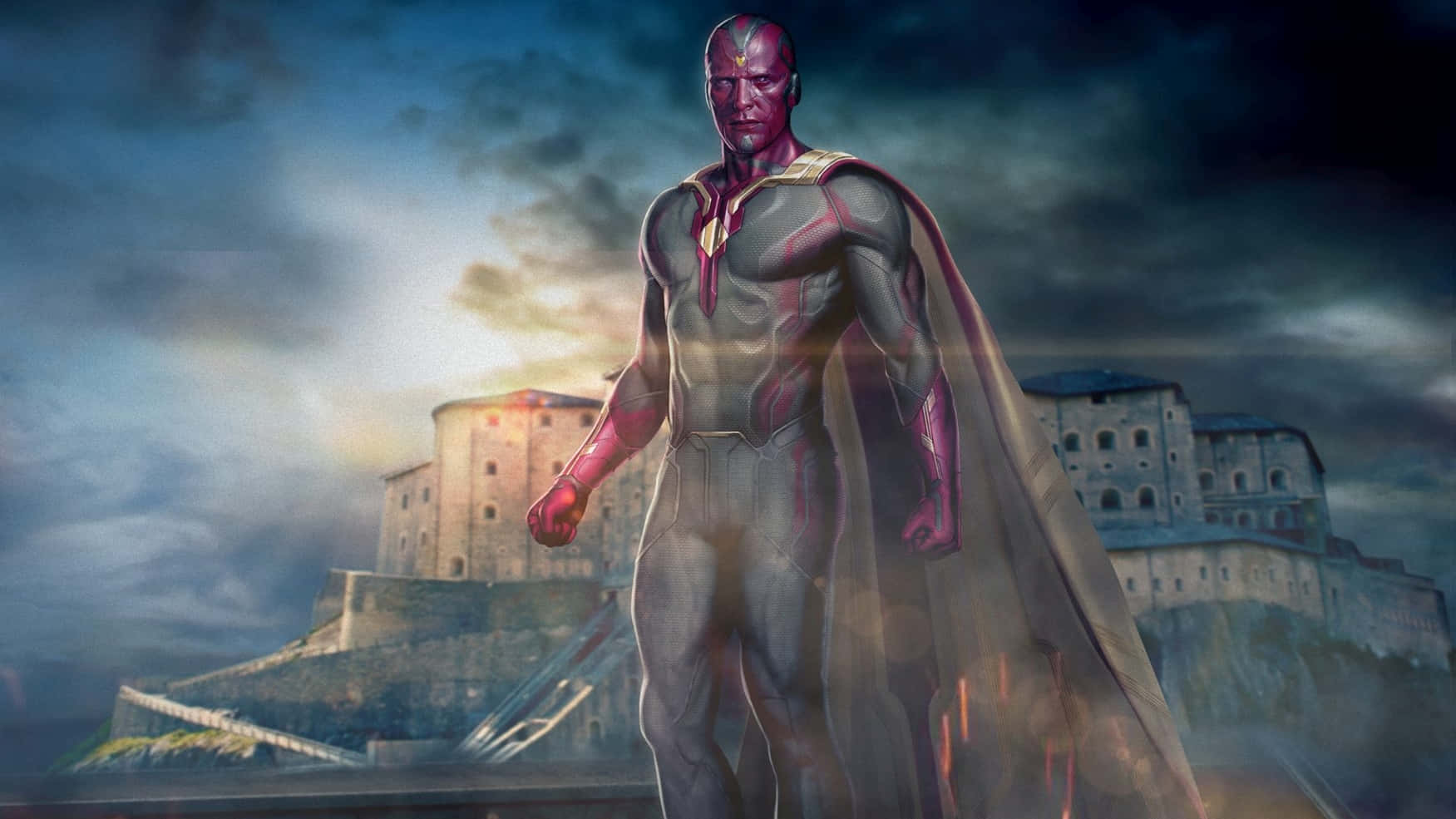 Vision, Avengers, purple-skinned, HD Desktop Wallpaper