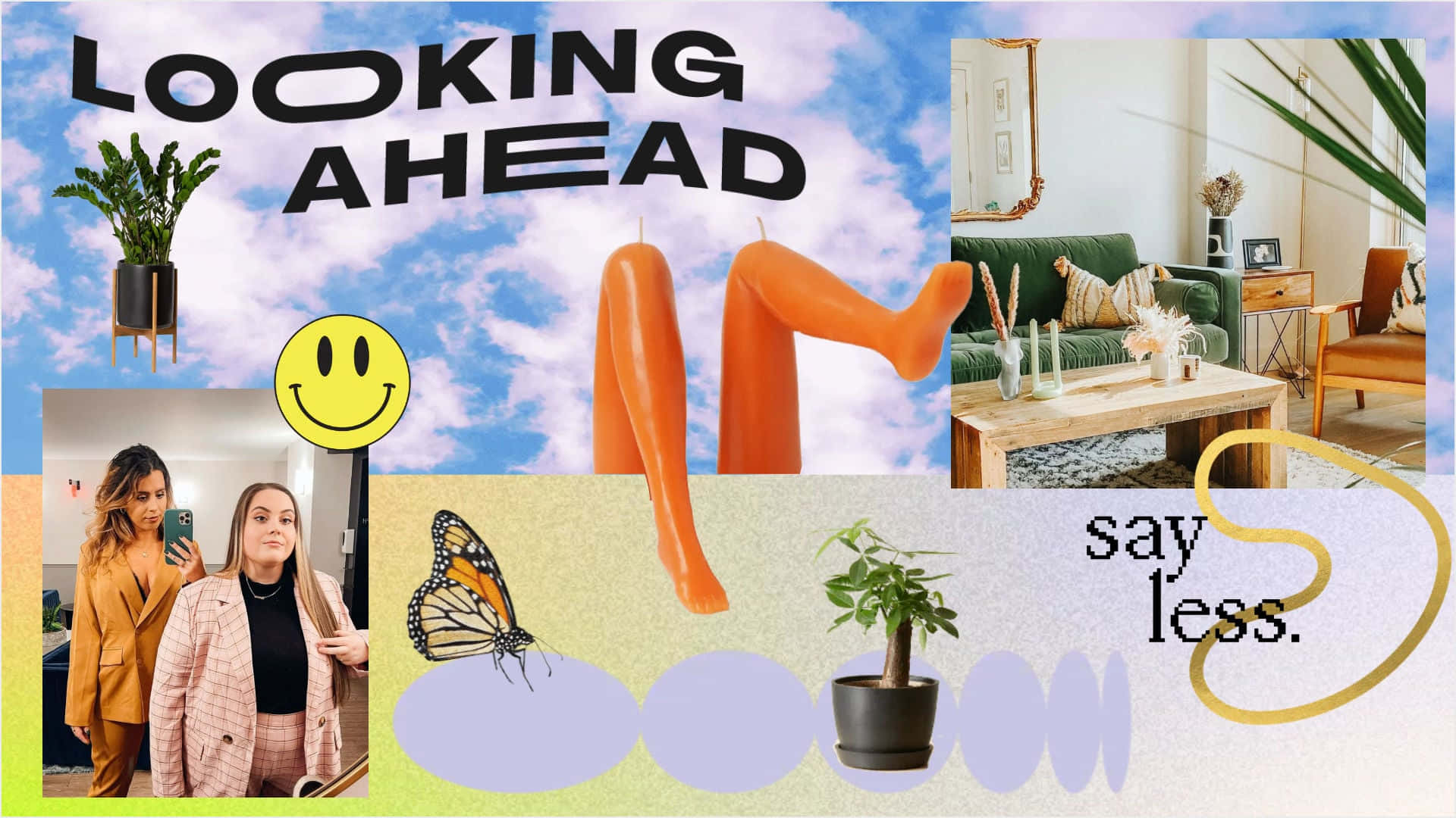 vision board, sun, orange candles, Full HD Desktop Wallpaper