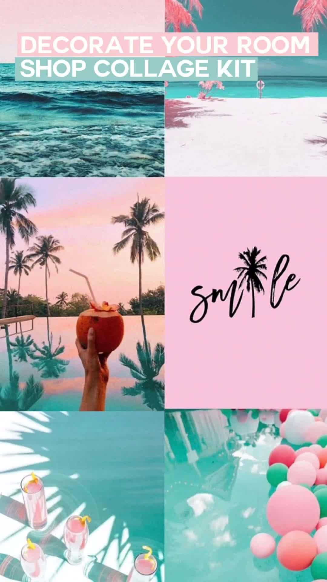 Vision Board, tropical beach scenes, palm trees, Full HD Phone Wallpaper
