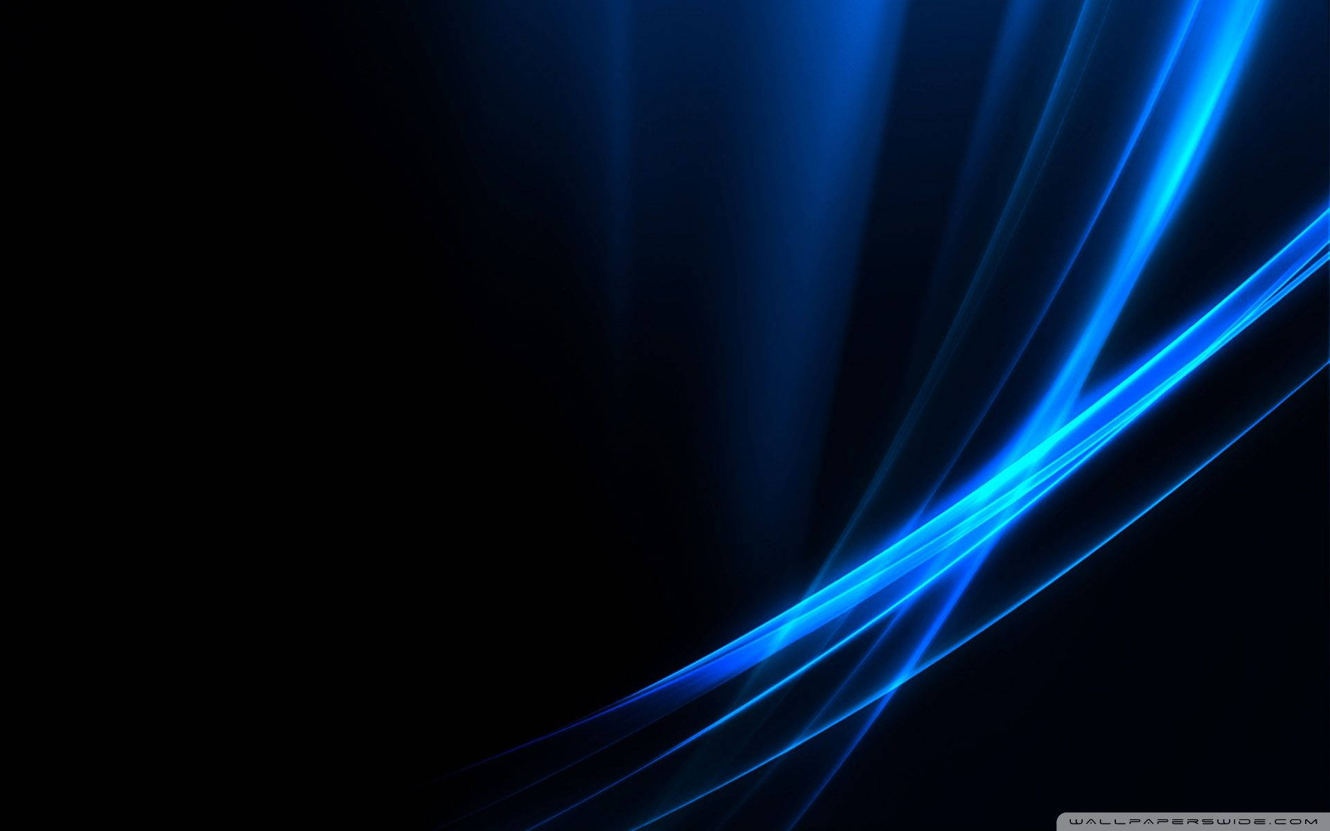neon blue, windows vista, deep black background, Full HD Desktop Wallpaper