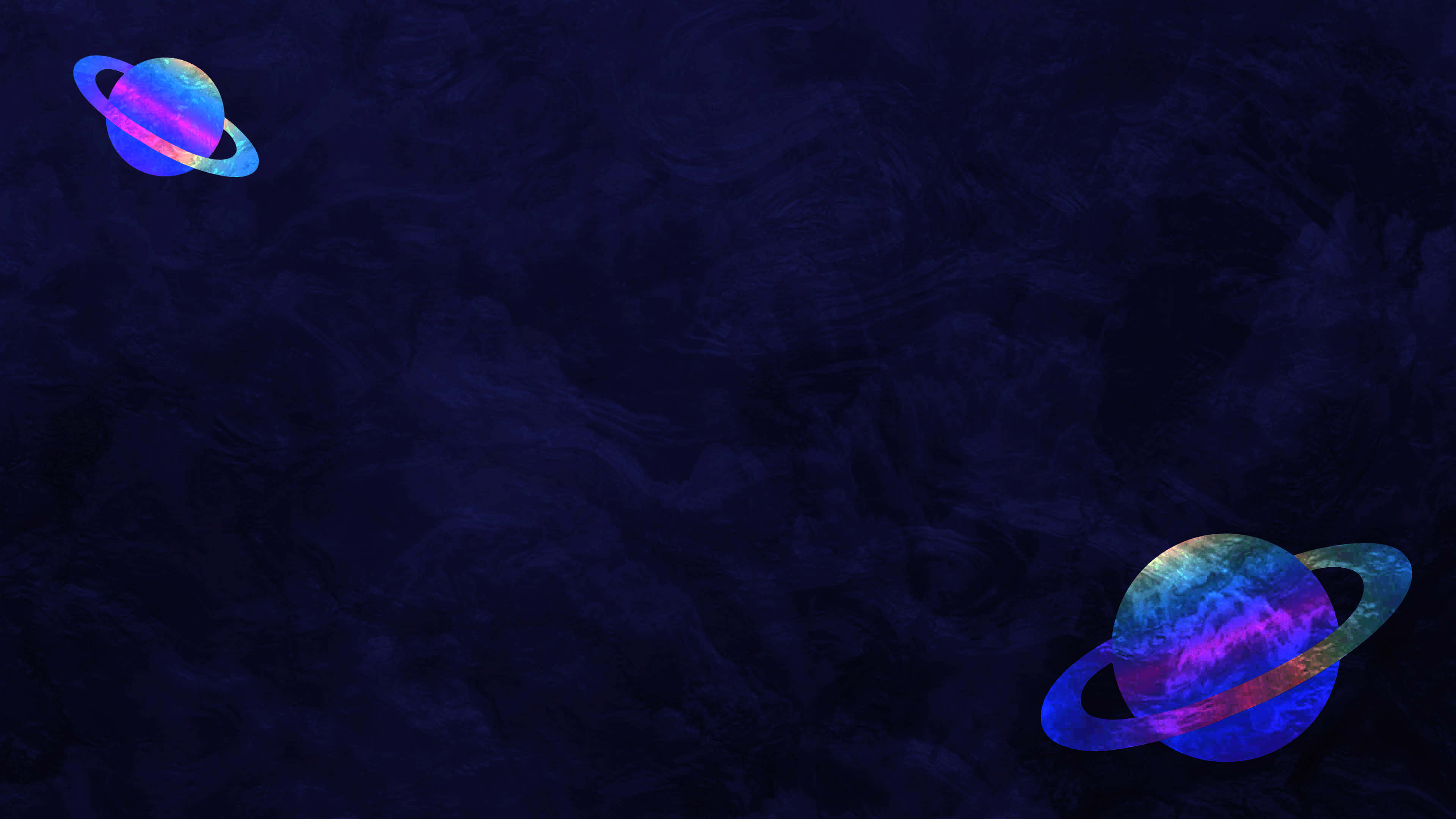 Cosmic Vista, glowing planets, colorful rings, 4K Desktop Wallpaper