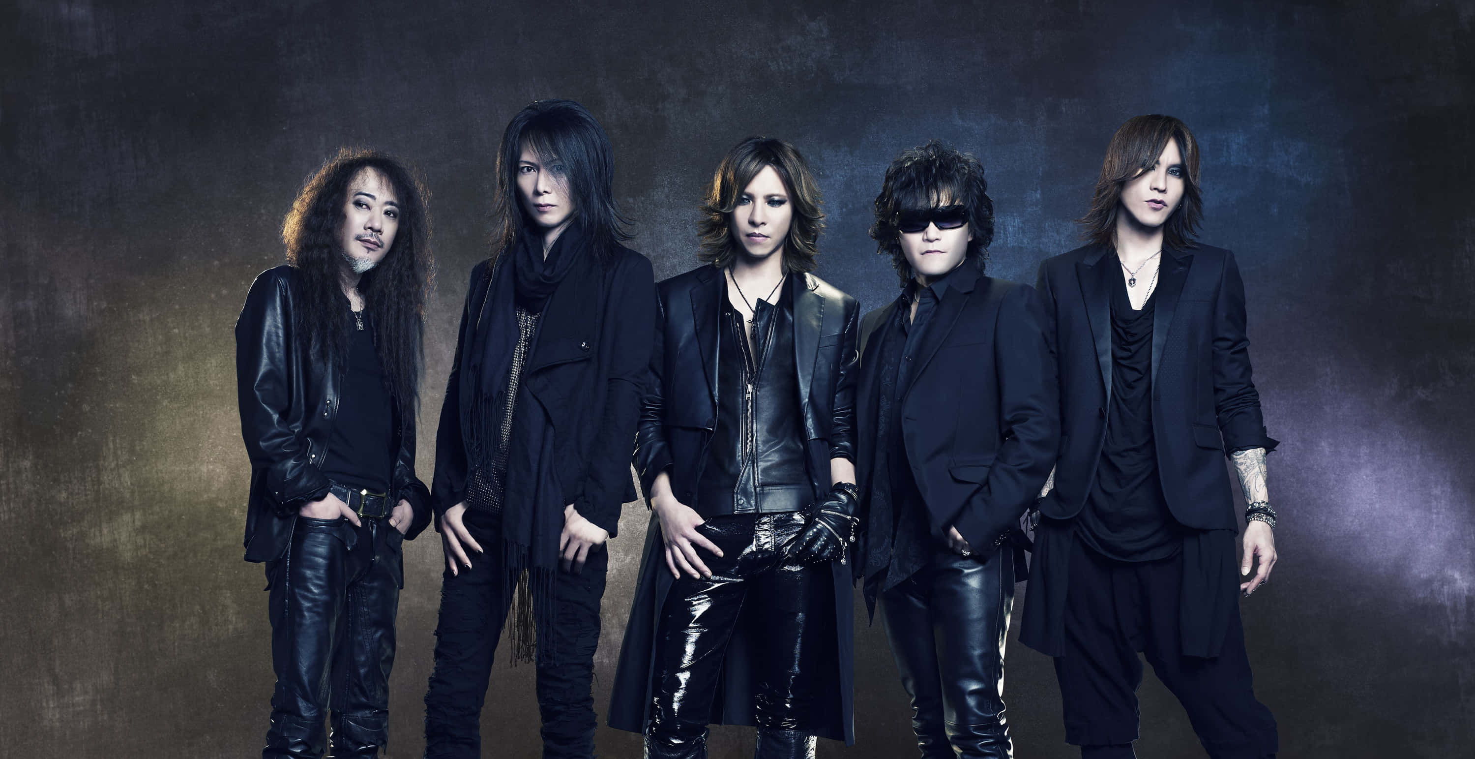 Visual Kei, black leather, suits, 2K Desktop Wallpaper