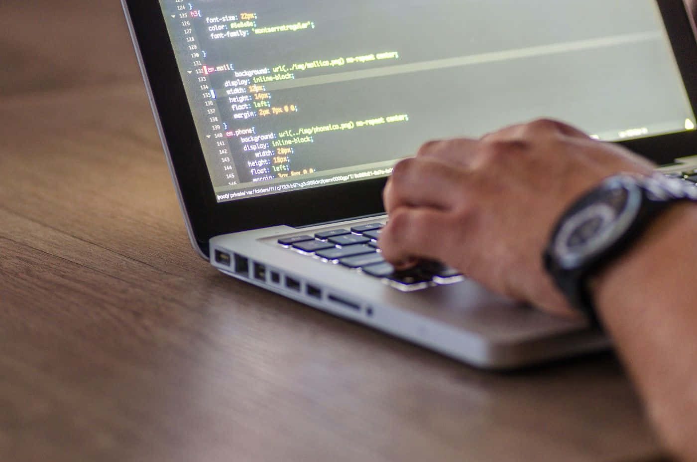 Visual Studio, CSS code, laptop, HD Desktop Wallpaper