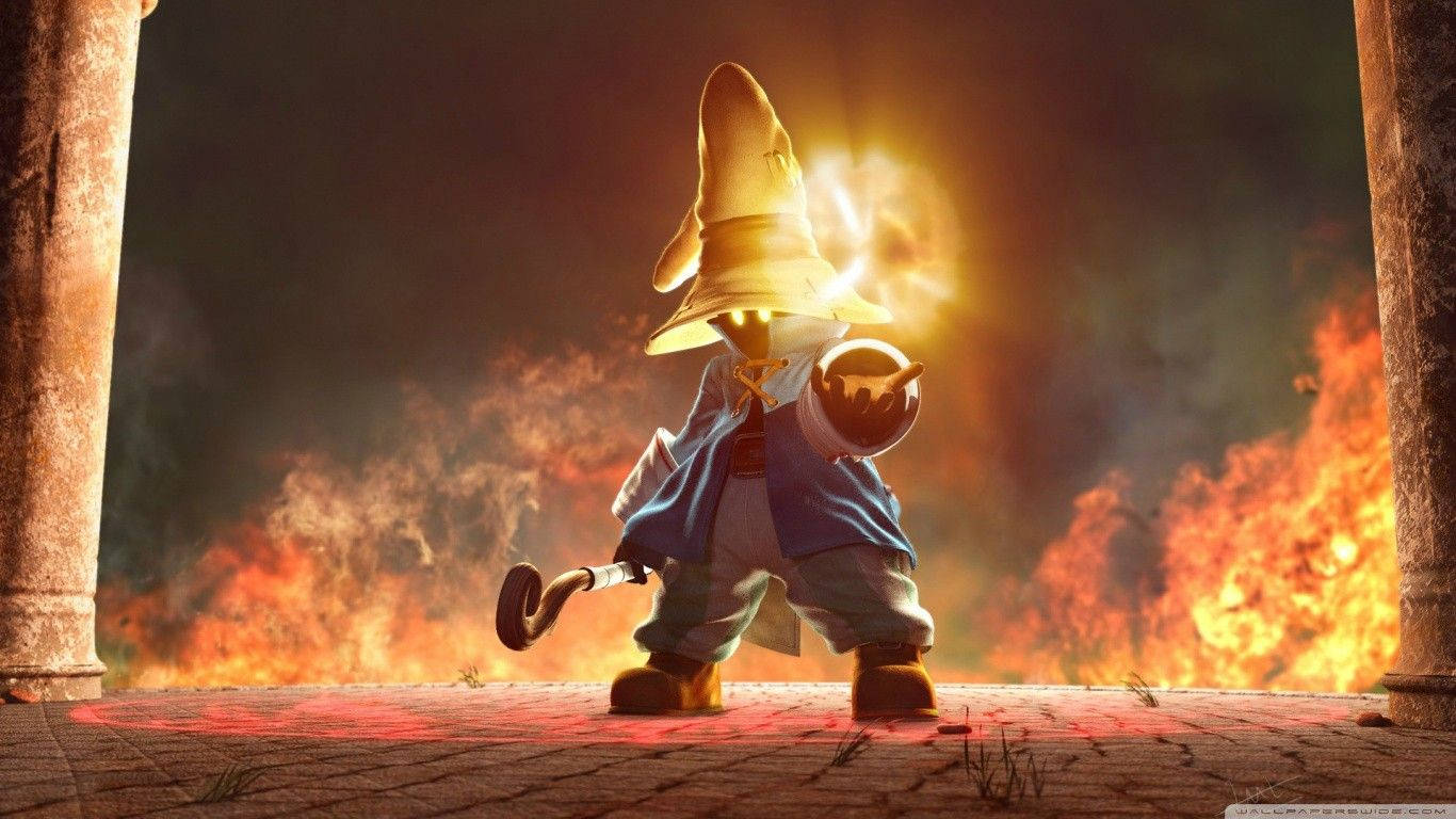 Vivi Ornitier, tall hat, stone pillars, HD Desktop Wallpaper