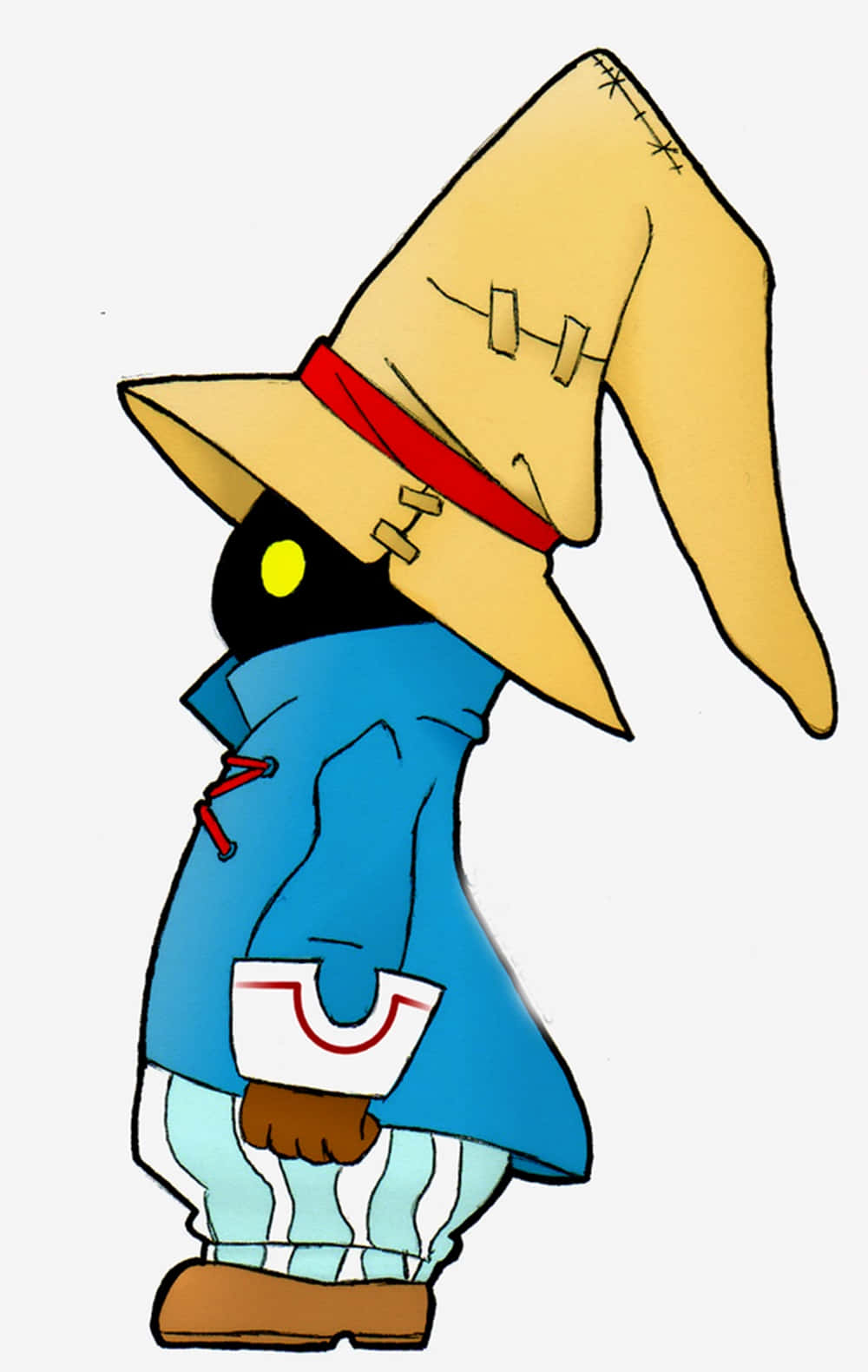 Vivi Ornitier, the Enigmatic Black Mage, yellow hat, HD Phone Wallpaper