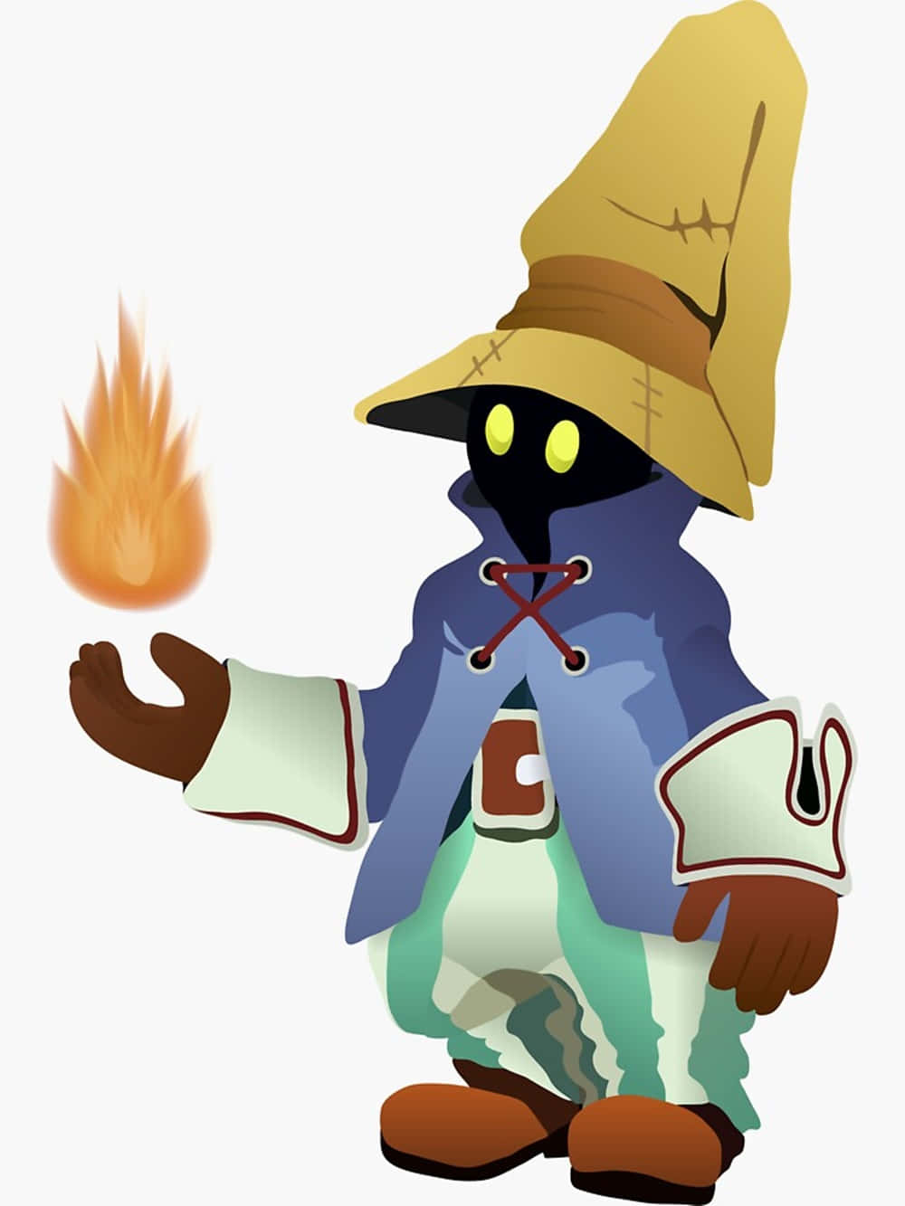Vivi Ornitier, glowing yellow eyes, patched hat, HD Phone Wallpaper
