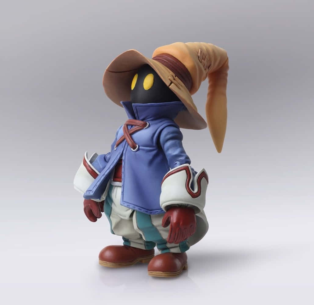 Vivi Ornitier, blue coat, tan wizard hat, SD Desktop Wallpaper
