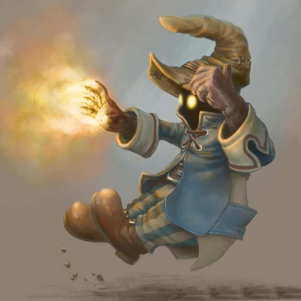 Vivi Ornitier, tall hat, glowing spell, SD Desktop Wallpaper