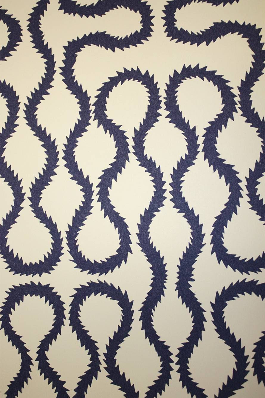 Vivienne Westwood, Squiggle Pattern, navy blue, HD Phone Wallpaper