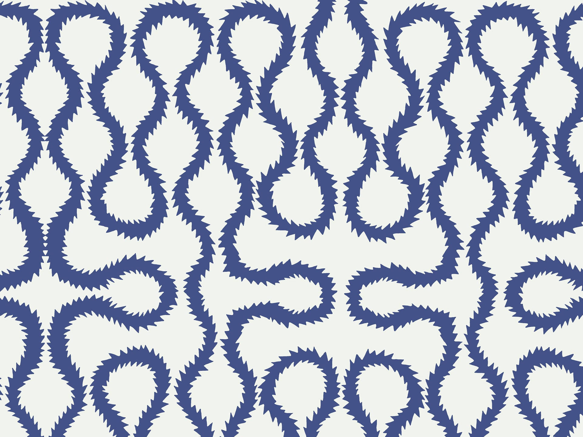 Vivienne Westwood, Squiggle, blue jagged loop pattern, Full HD Desktop Wallpaper