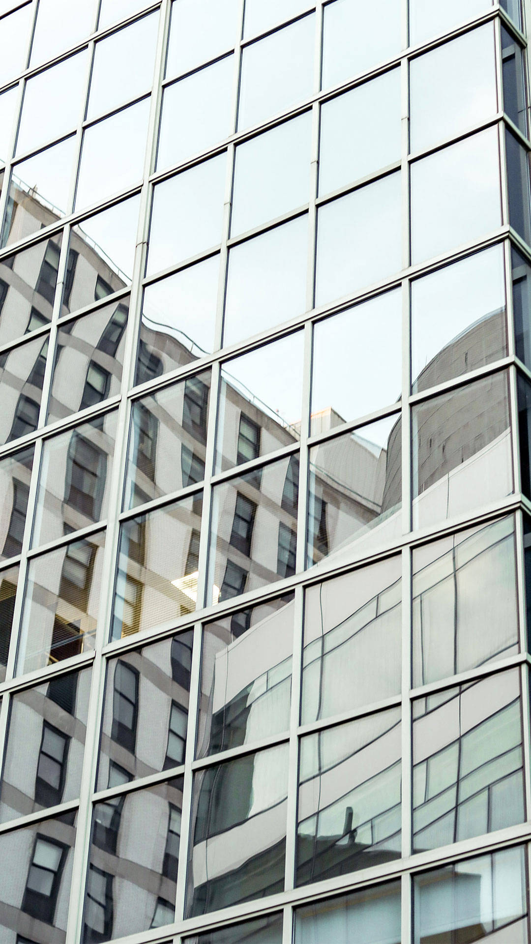 Vivo Y11, glass skyscraper, reflective building exterior, Full HD Phone Wallpaper