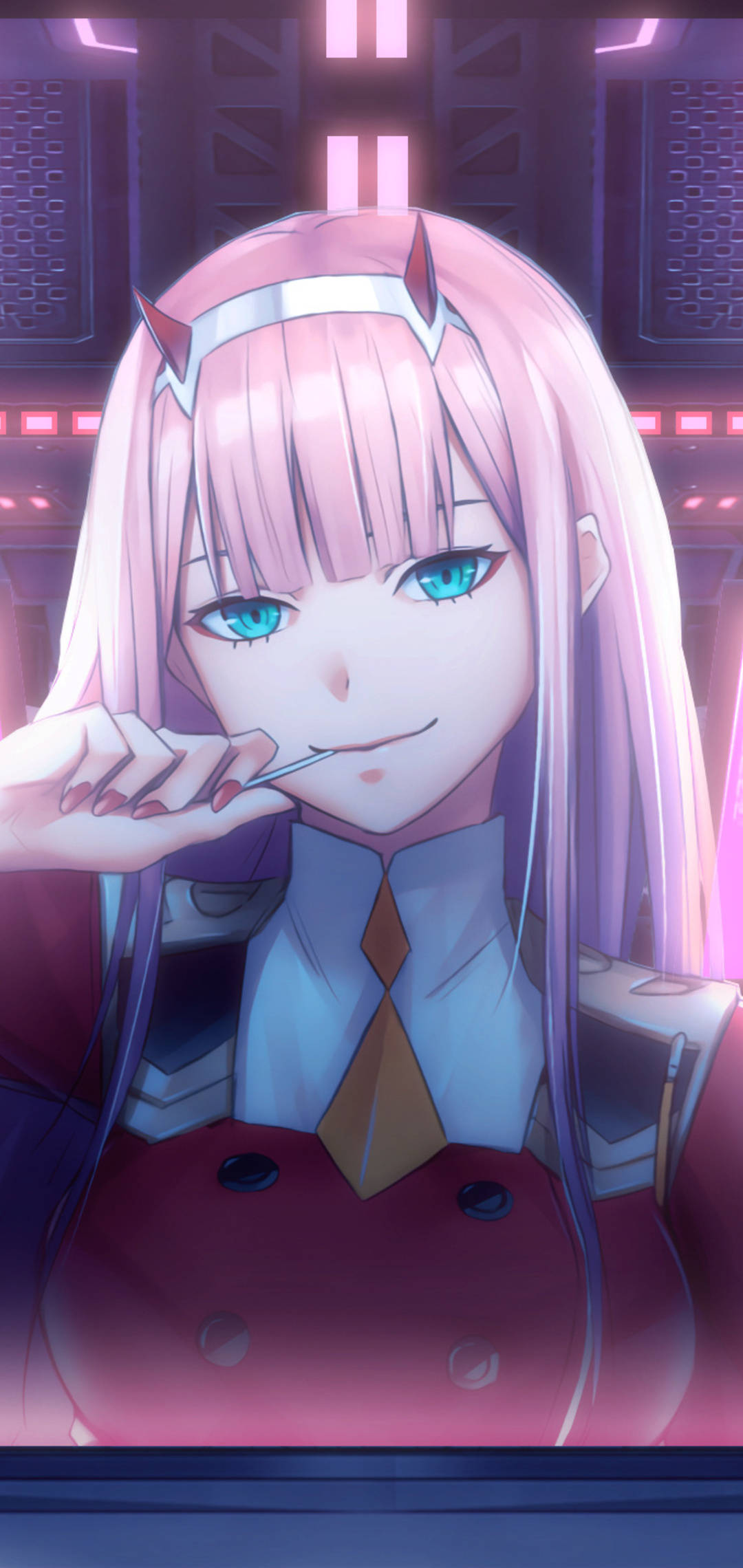 Vivo Y11, anime girl, pink hair, Full HD Phone Wallpaper