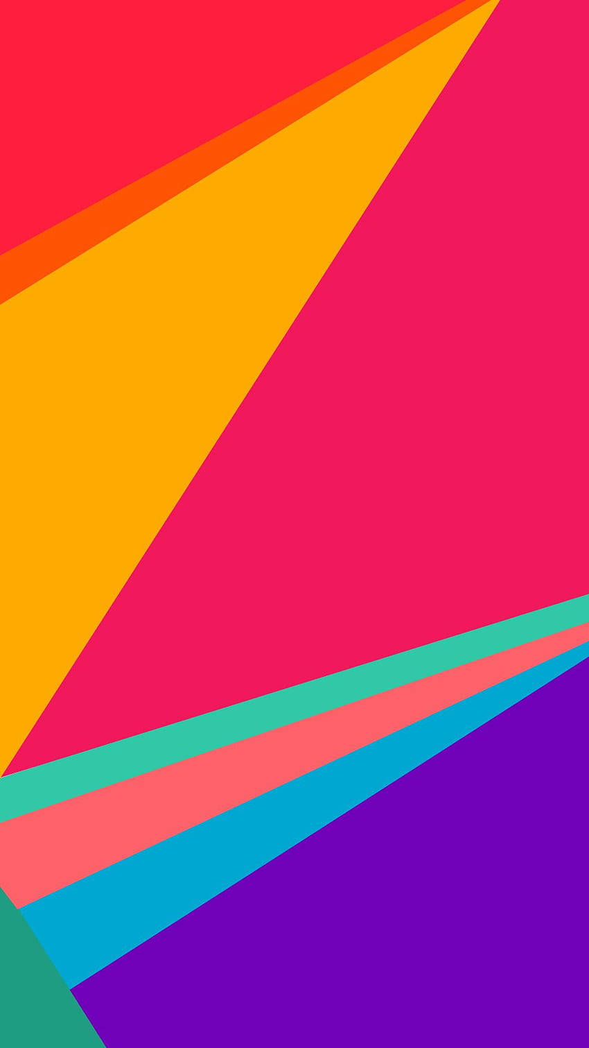 Vivo Y11, colorful triangles, vibrant geometric triangles, HD Phone Wallpaper