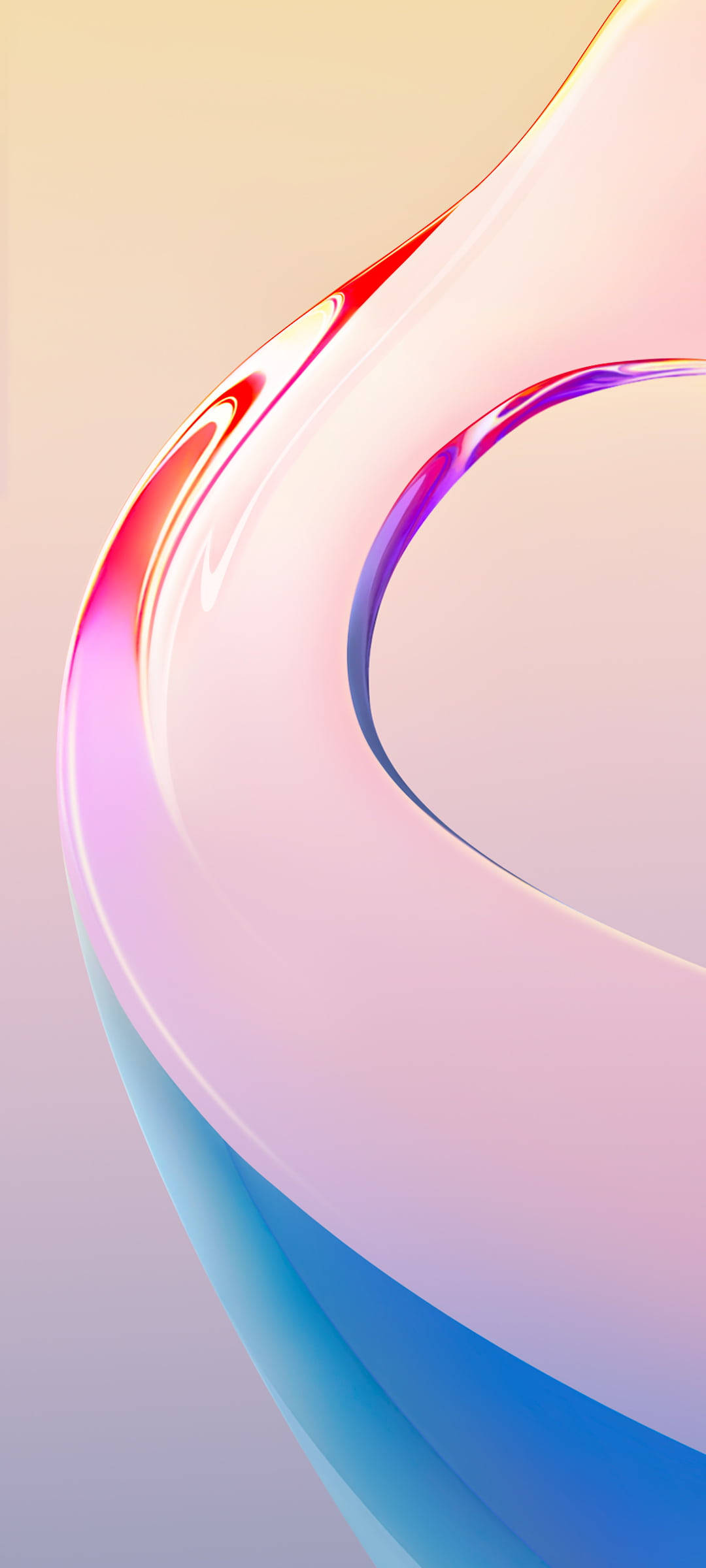 Vivo Y20, glassy, rainbow, Full HD Phone Wallpaper
