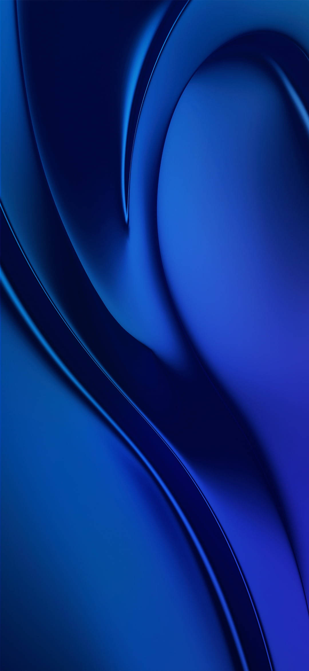 Vivo Y20, Dark Blue Wave, glossy highlights, Full HD Phone Wallpaper
