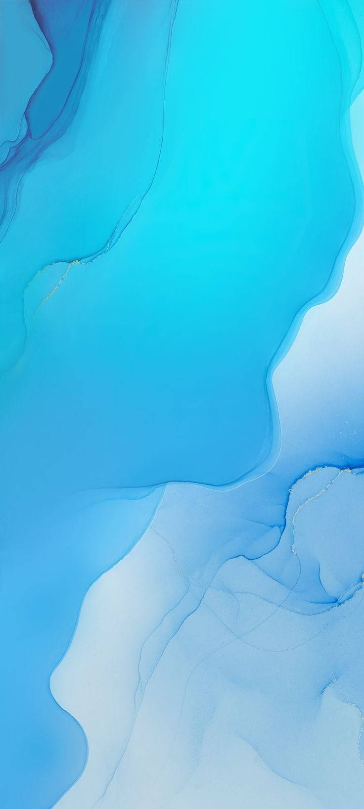 Vivo Y20, light blue, blue and white ink swirls, HD Phone Wallpaper