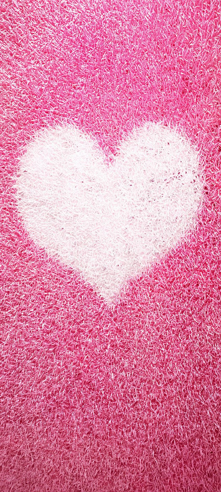 Vivo Y20, white heart, pink, HD Phone Wallpaper