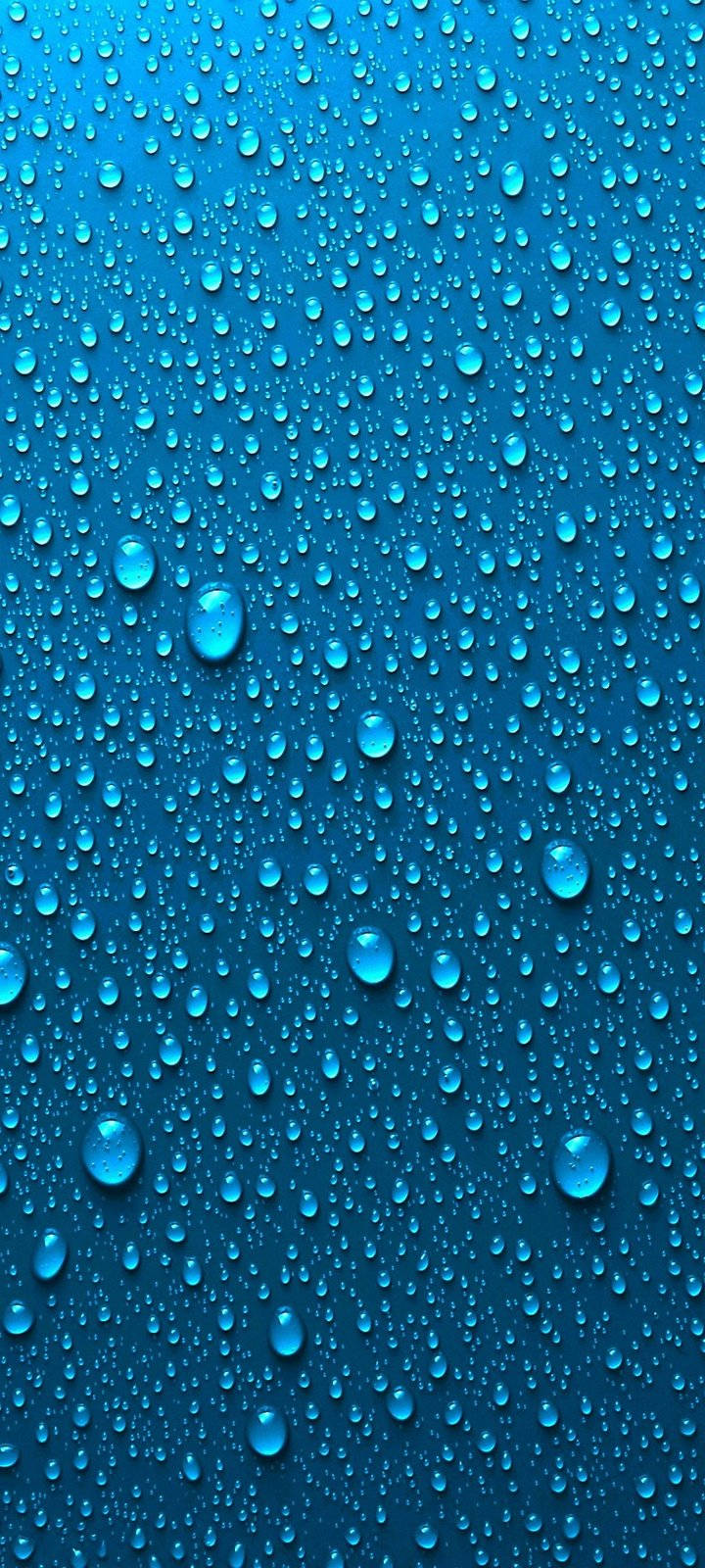 Vivo Y20, blue, water droplets, HD Phone Wallpaper