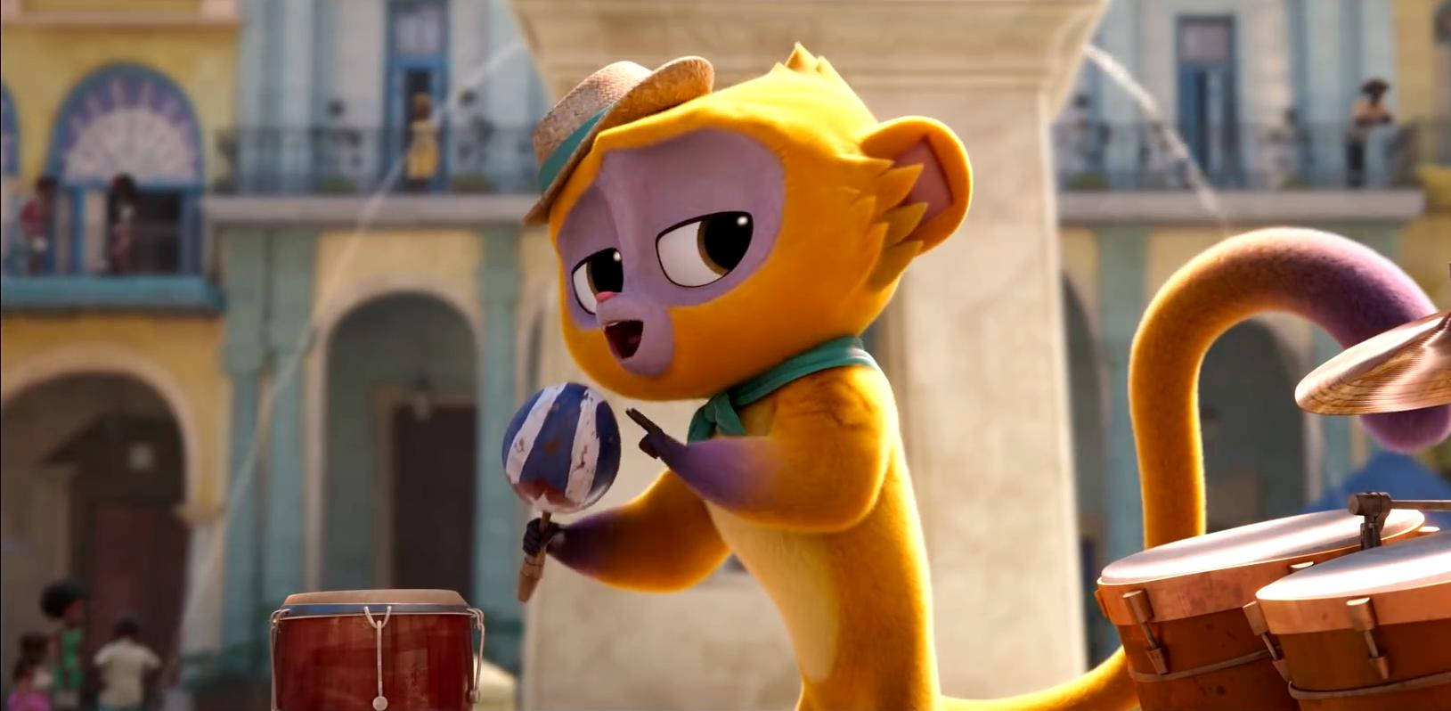 Vivo, Maraca Music Instrument, animated monkey, HD Desktop Wallpaper