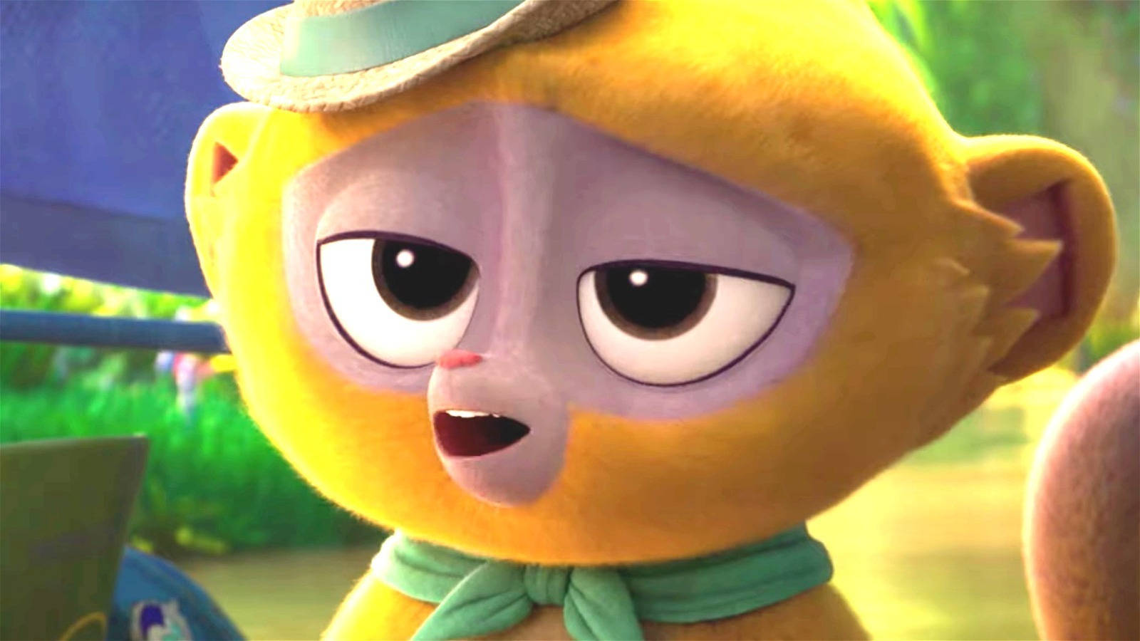 Vivo, yellow animated monkey, hat, HD Desktop Wallpaper