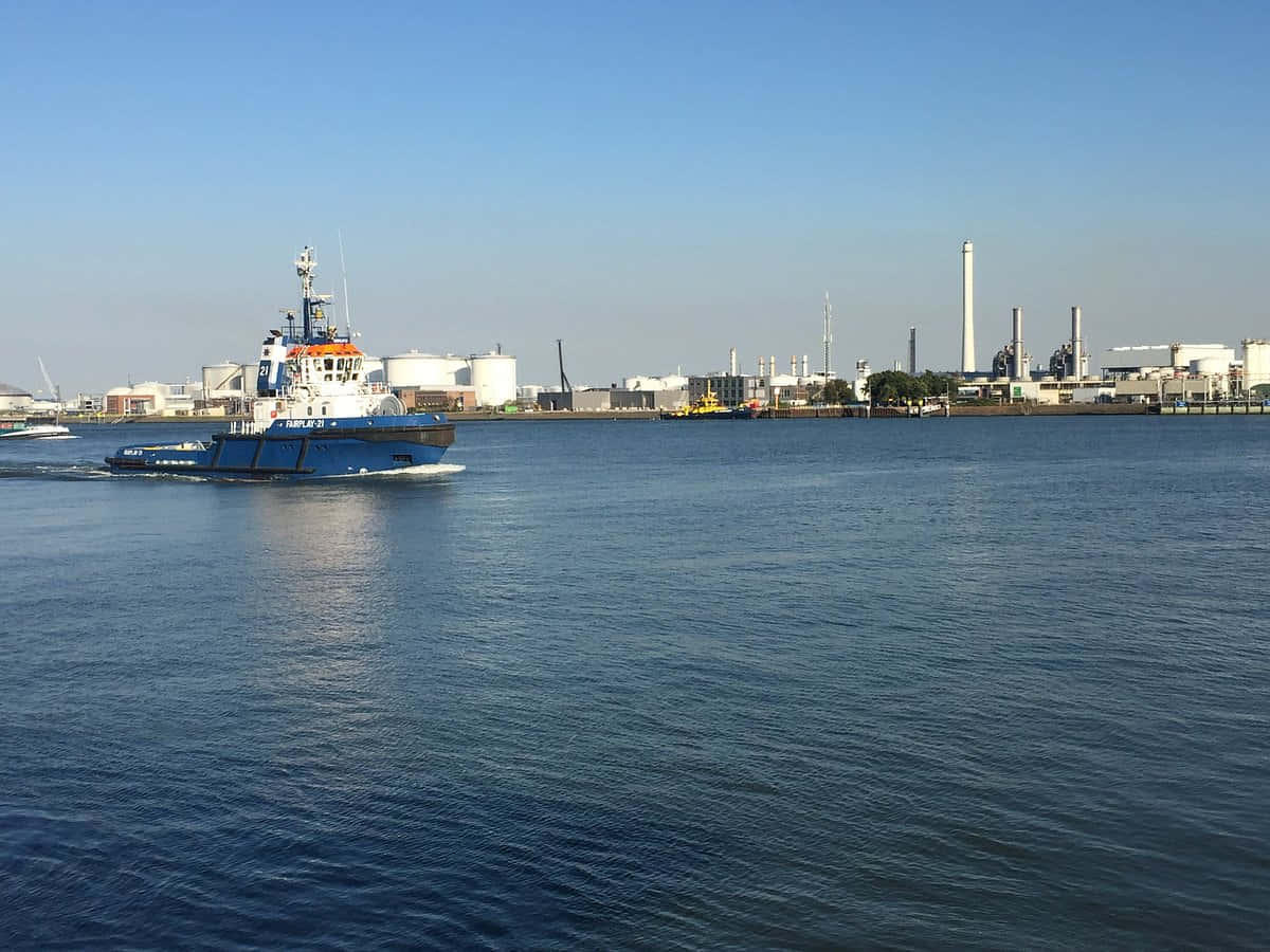 Vlaardingen, port, industrial skyline, SD Desktop Wallpaper