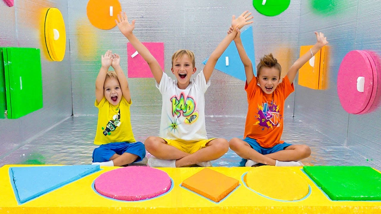 Vlad And Niki, magic cube, colorful geometric play mat, HD Desktop Wallpaper