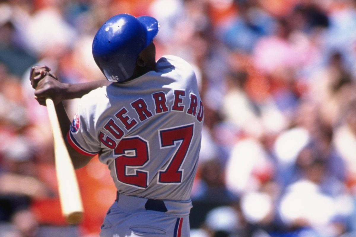 Vladimir Guerrero Jr, number 27, blue helmet, SD Desktop Wallpaper