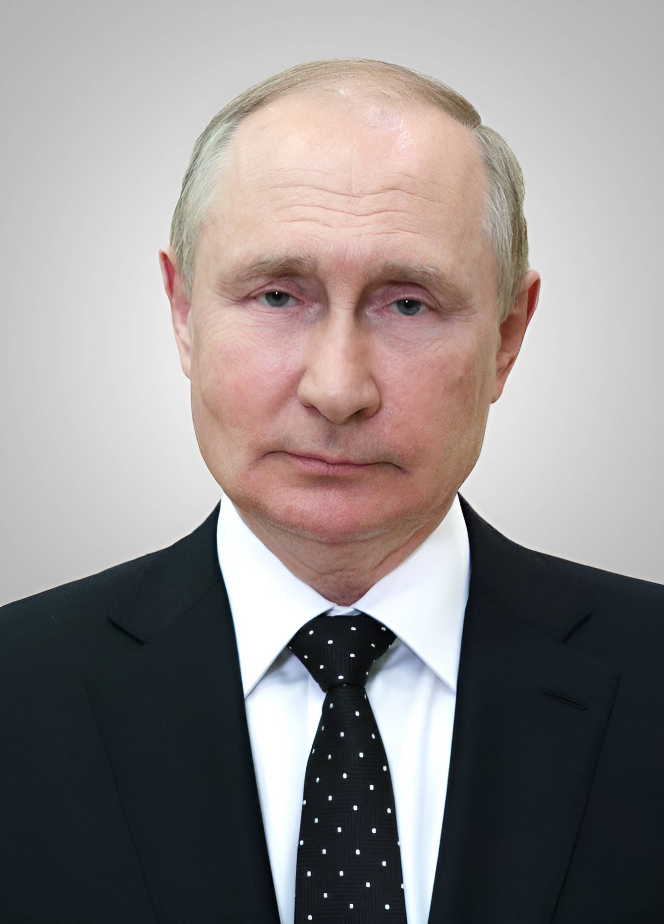 Vladimir Putin, black suit, polka dot tie, HD Phone Wallpaper
