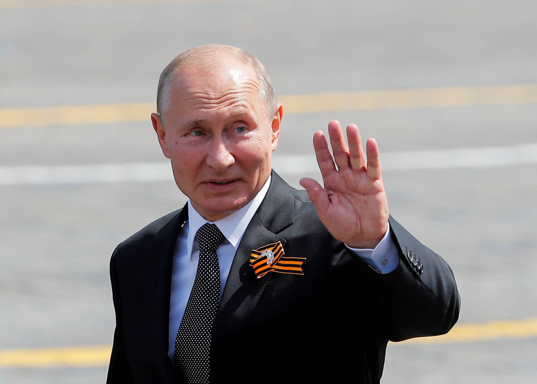 Vladimir Putin, dark suit, black tie, HD Desktop Wallpaper