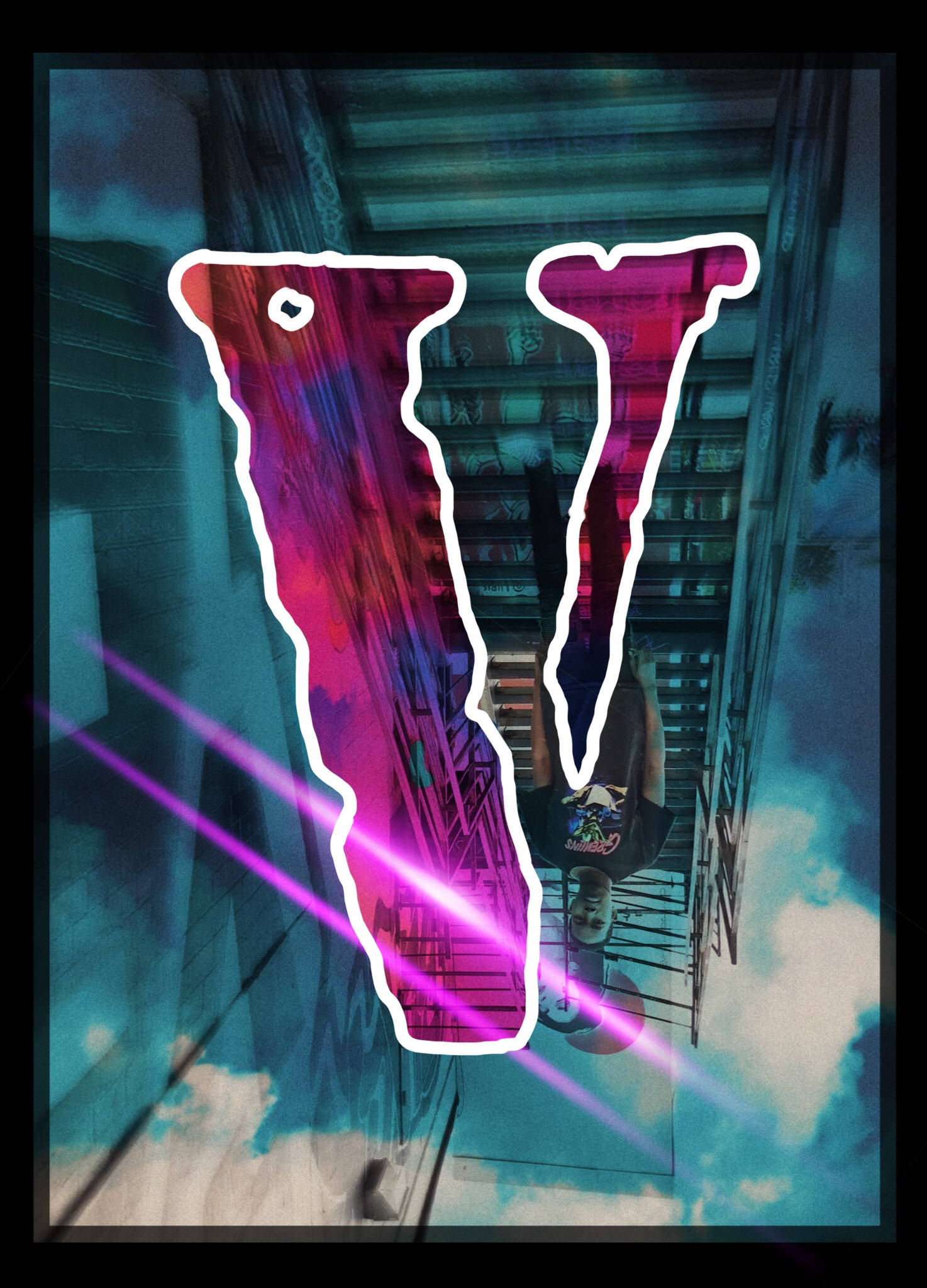 VLONE, neon pink, purple, Full HD Phone Wallpaper
