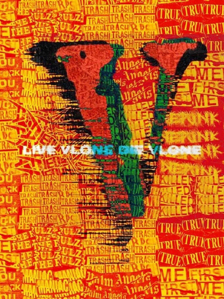 Vlone, iPhone, red, SD Phone Wallpaper