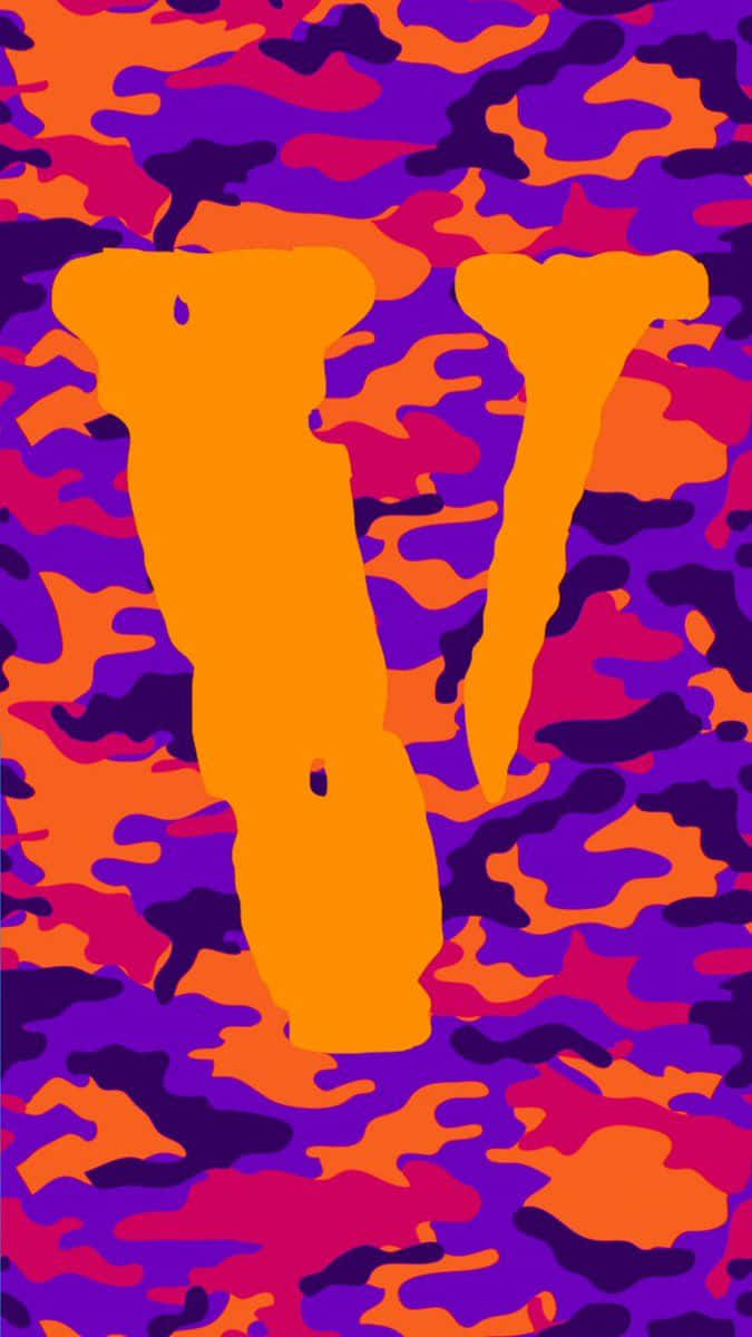 Vlone, iPhone, orange, SD Phone Wallpaper