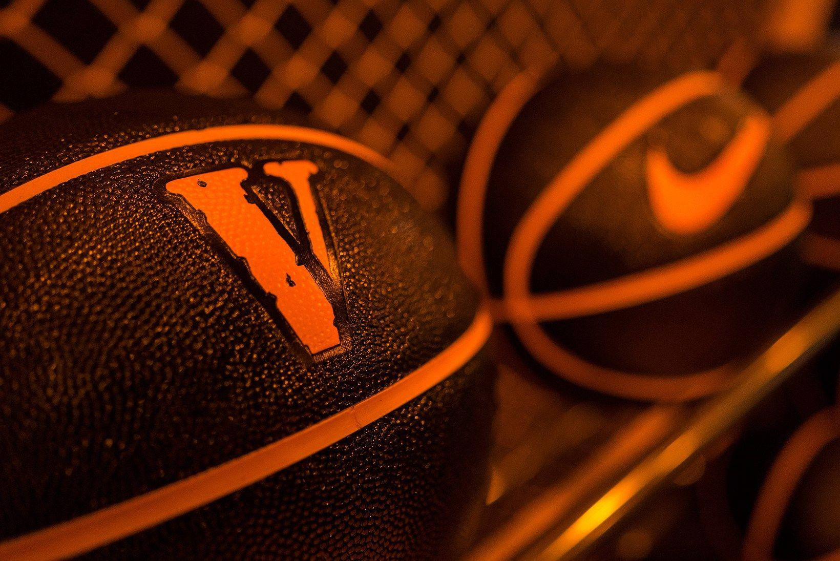 VLONE, basketball, black basketballs, HD Desktop Wallpaper