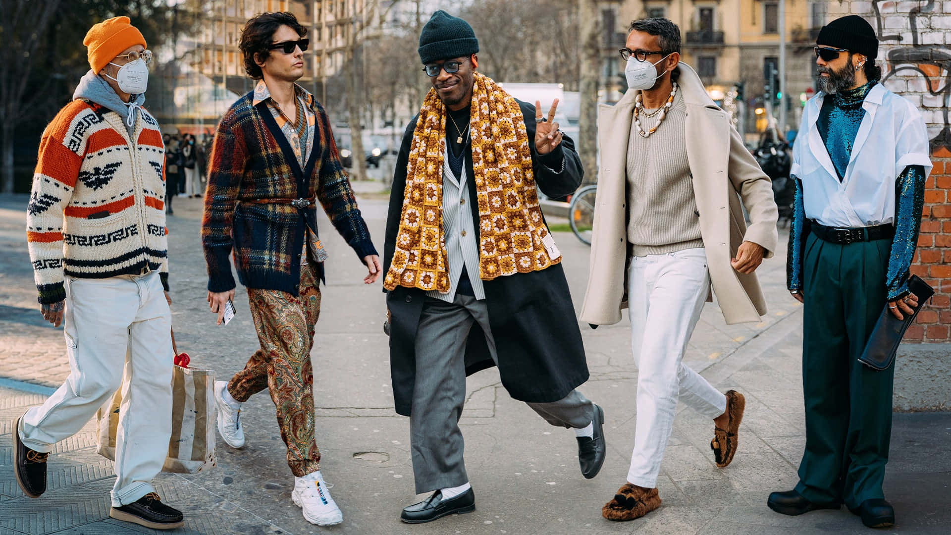 Vogue Street Style Mens Fashion, streetwear, city sidewalk, Full HD Desktop Wallpaper
