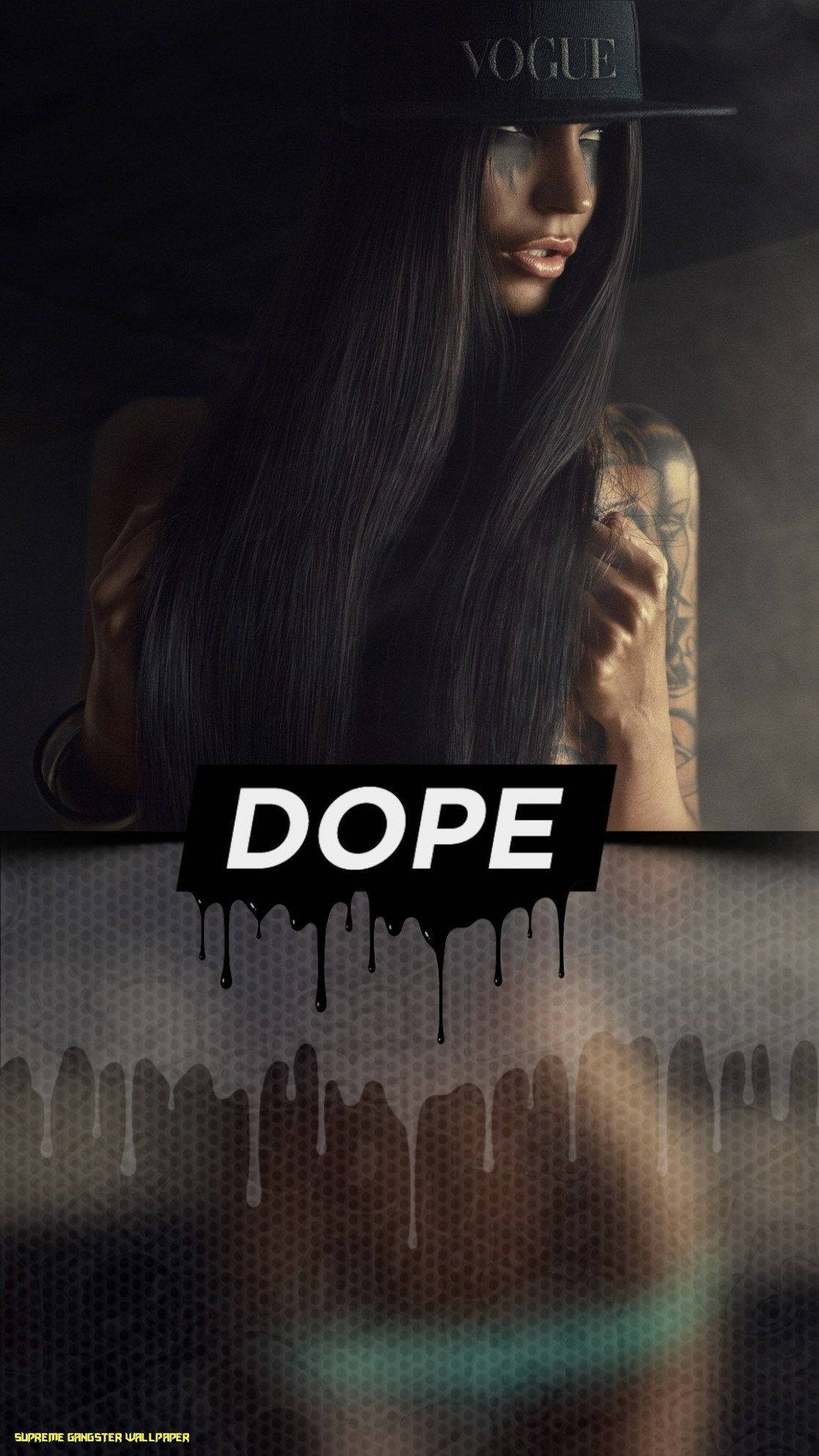 Vogue cap, DOPE, smoky dark background, Full HD Phone Wallpaper