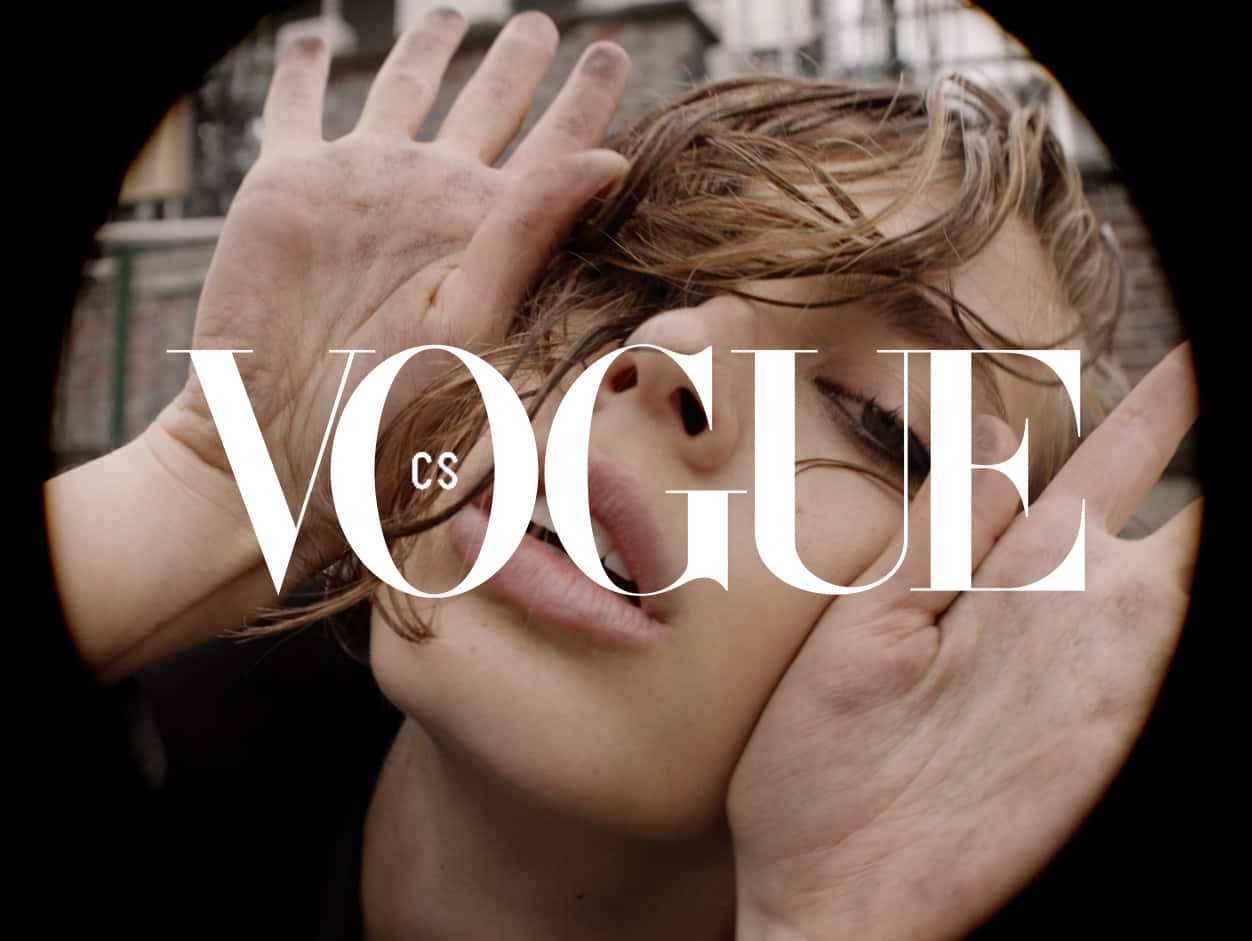 VOGUE, artistic monochrome, close-up portrait, SD Desktop Wallpaper