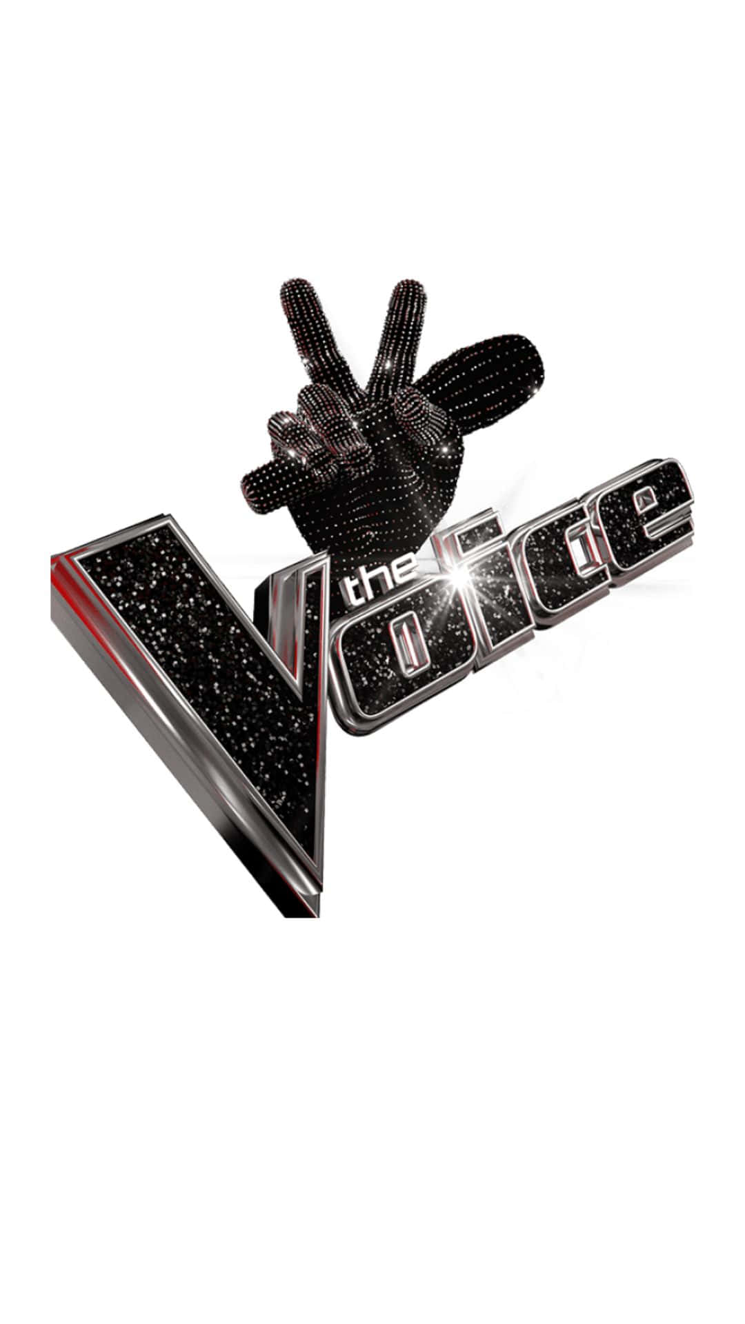The Voice, shiny black glitter-covered, metallic, Full HD Phone Wallpaper