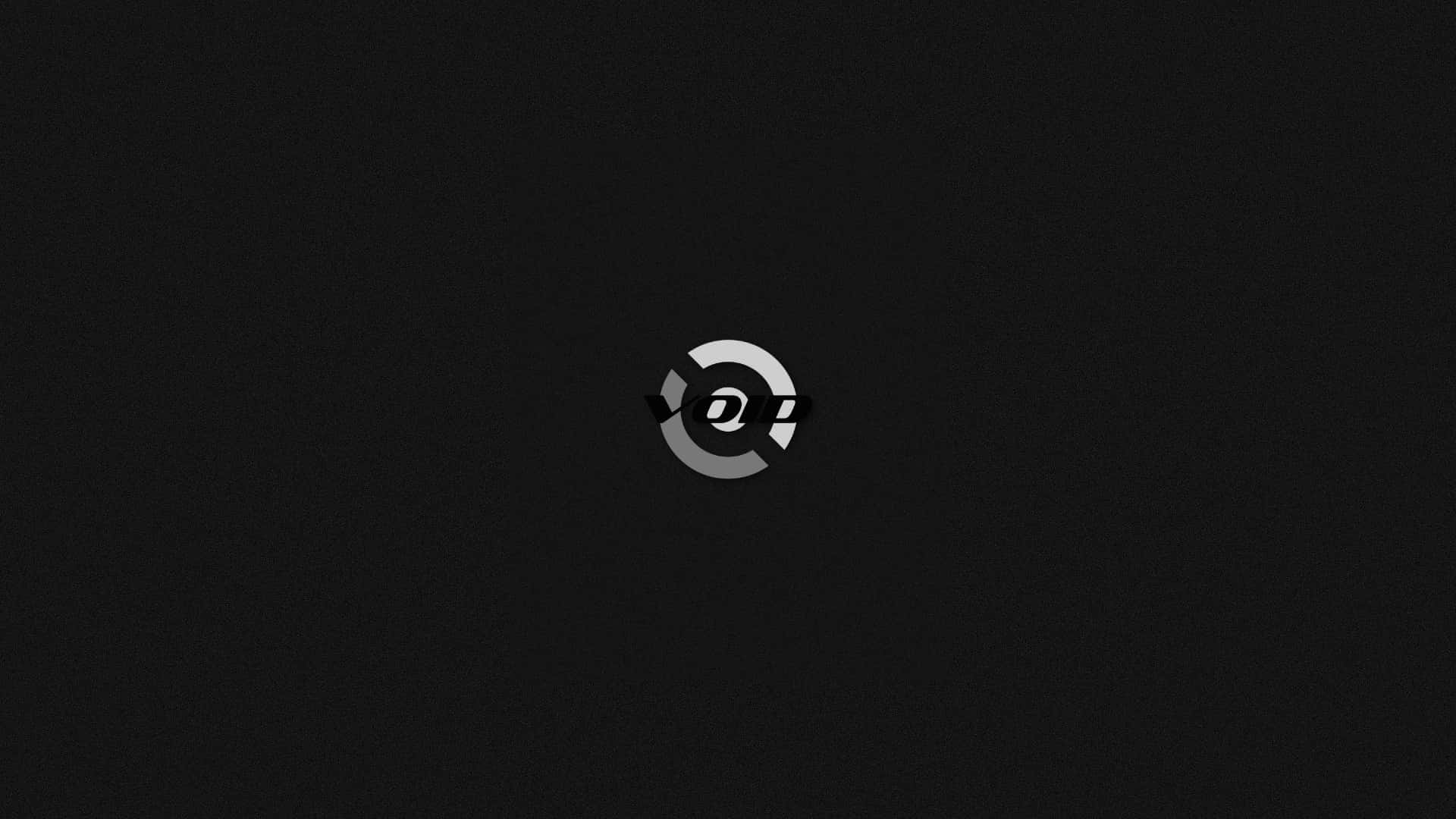 Void, minimalist, gray circular logo, Full HD Desktop Wallpaper