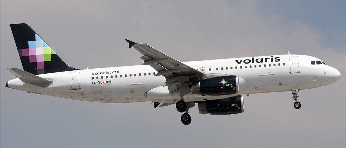 Volaris, white, colorful tail logo, SD Desktop Wallpaper