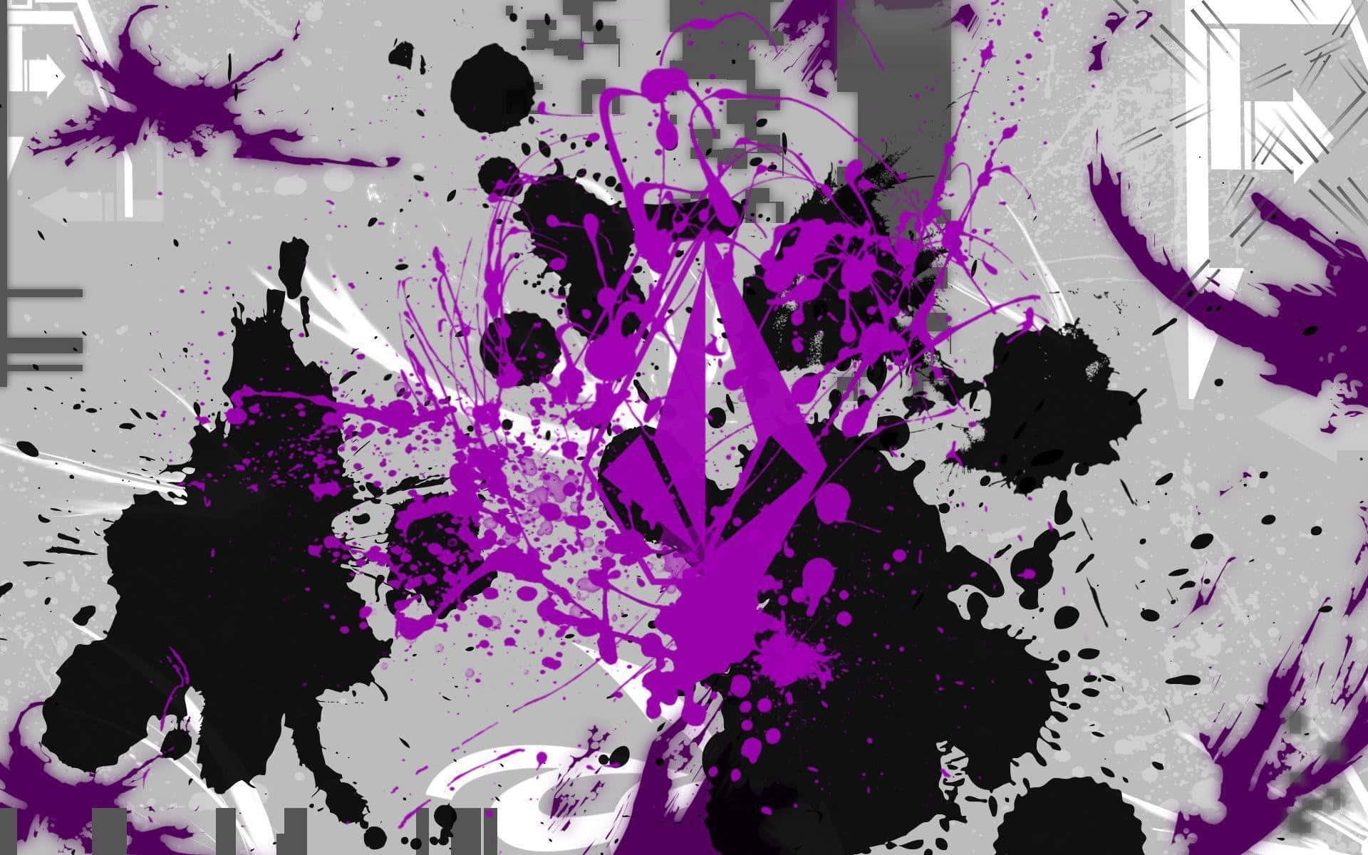 Volcom, abstract volcom logo, vibrant purple, Full HD Desktop Wallpaper