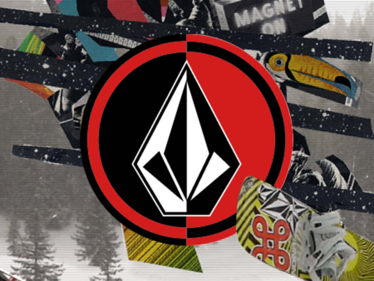 Volcom, red, black, SD Desktop Wallpaper