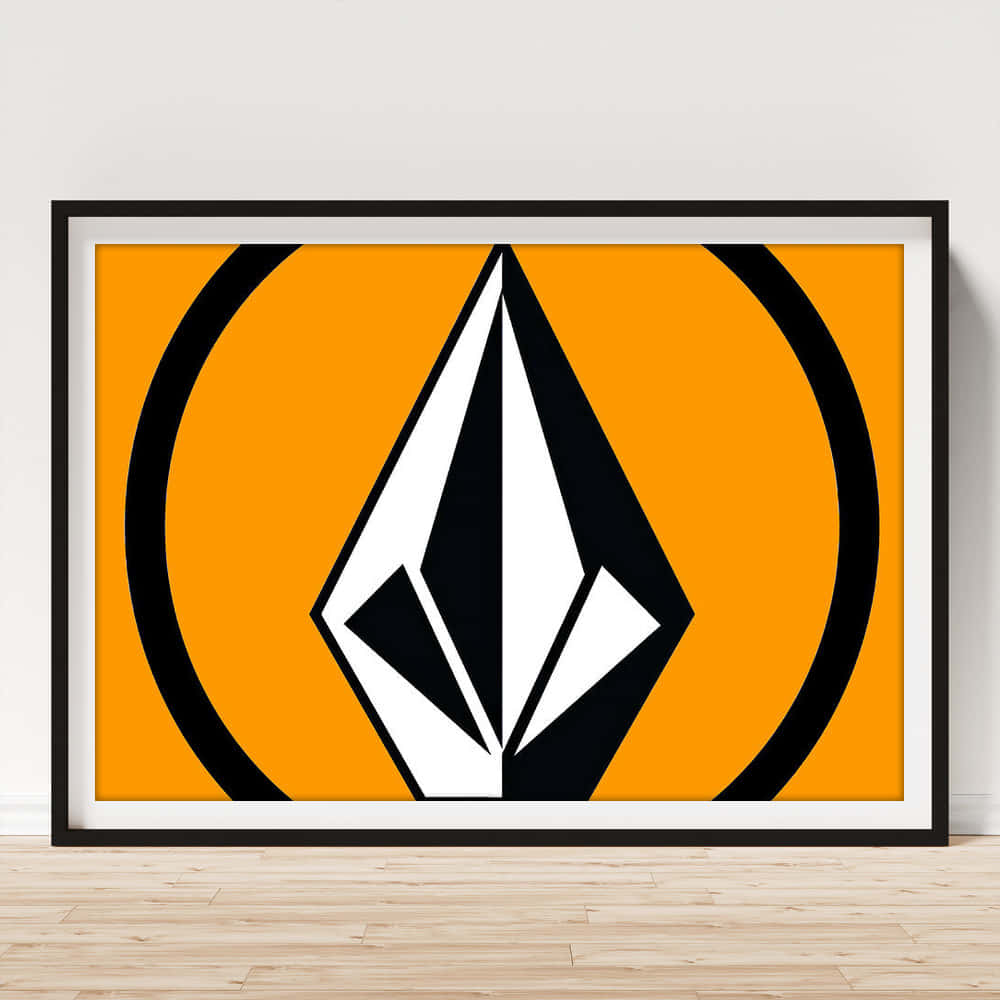 Volcom, Volcom logo, orange background, SD Desktop Wallpaper