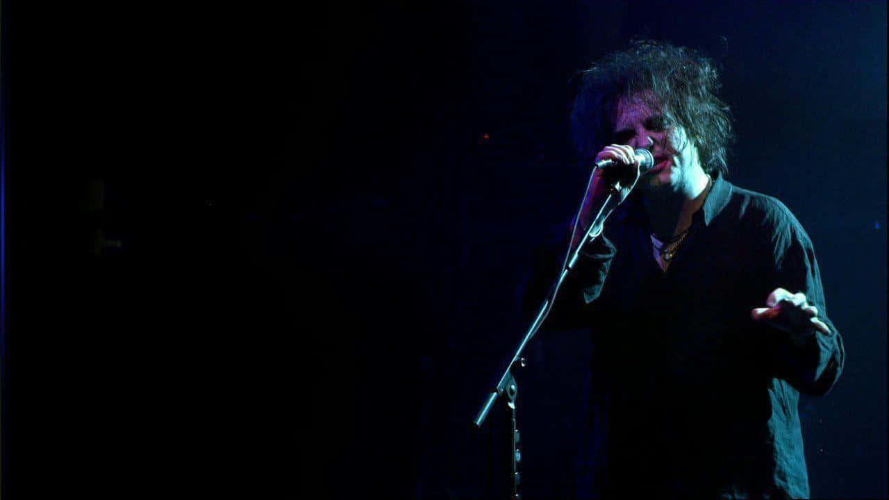 the cure, wild hair, microphone, HD Desktop Wallpaper