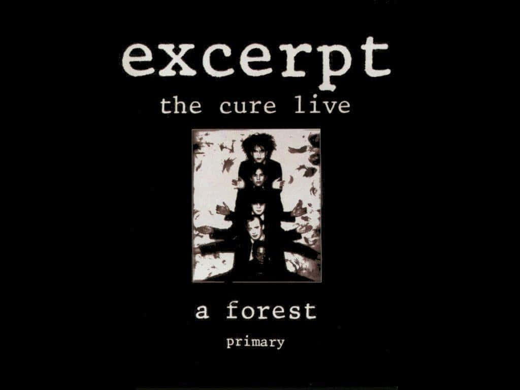 the cure, black background, white text, SD Desktop Wallpaper