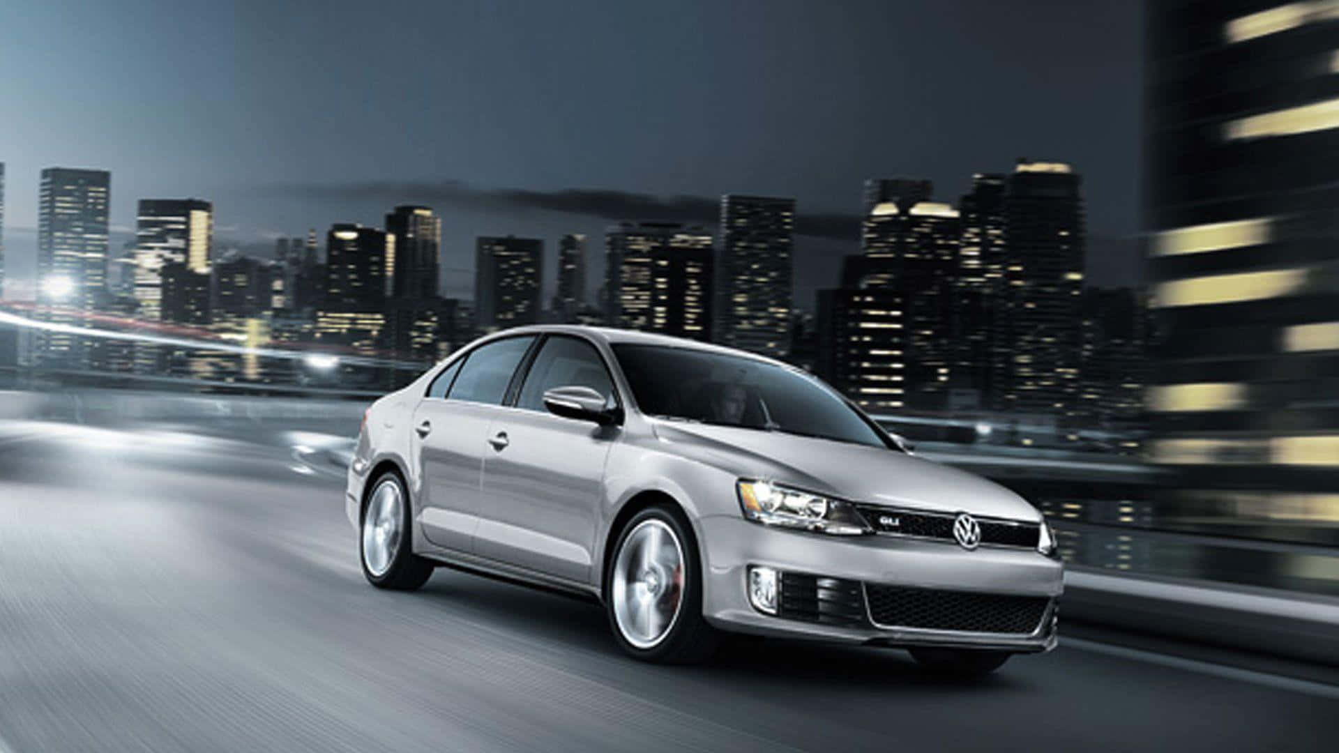 Volkswagen Jetta, silver, sedan, Full HD Desktop Wallpaper