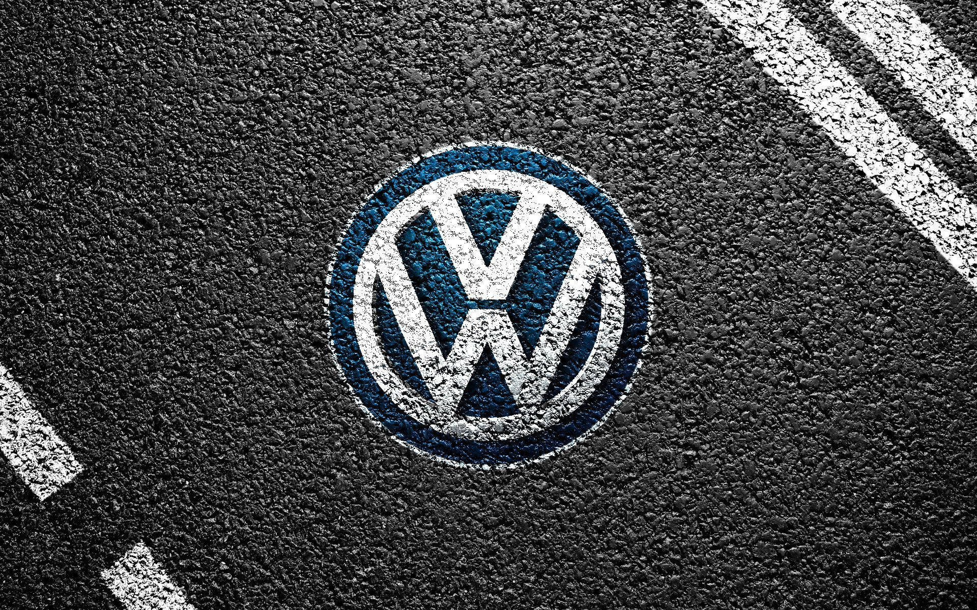 Volkswagen, Volkswagen logo, white, Full HD Desktop Wallpaper