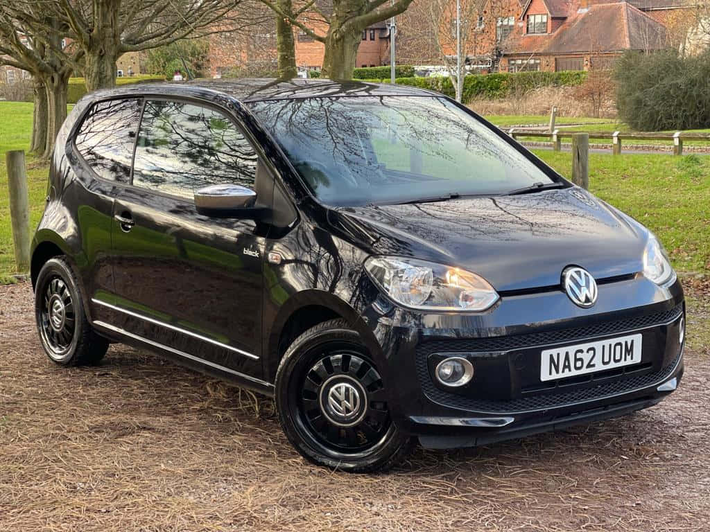Volkswagen Up, black, glossy, SD Desktop Wallpaper