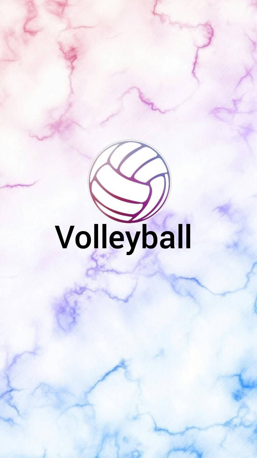 volleyball icon, soft pink purple and blue marbled background, volleyball, HD Phone Wallpaper