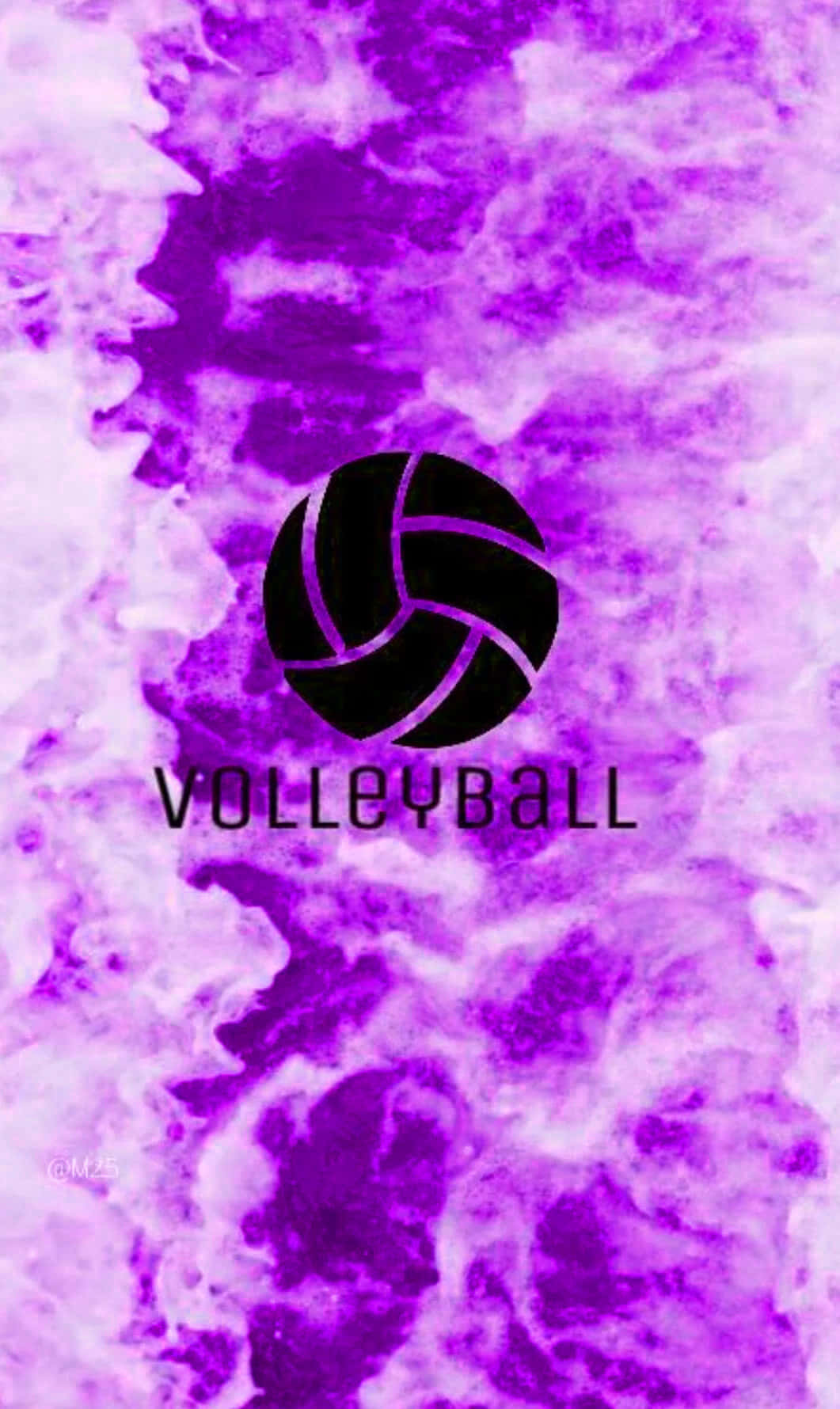 volleyball ball, white and blue, vibrant purple and white watercolor splash, HD Phone Wallpaper