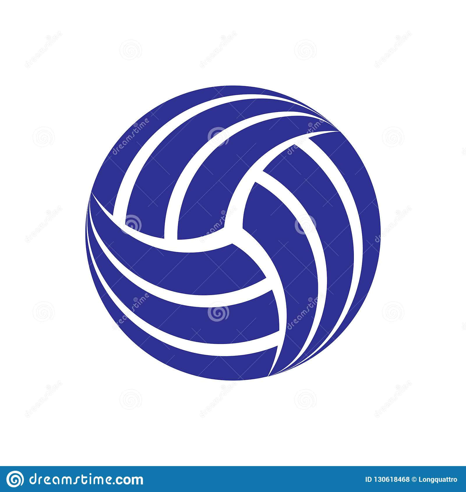 volleyball ball, blue, white curved seams, HD Phone Wallpaper